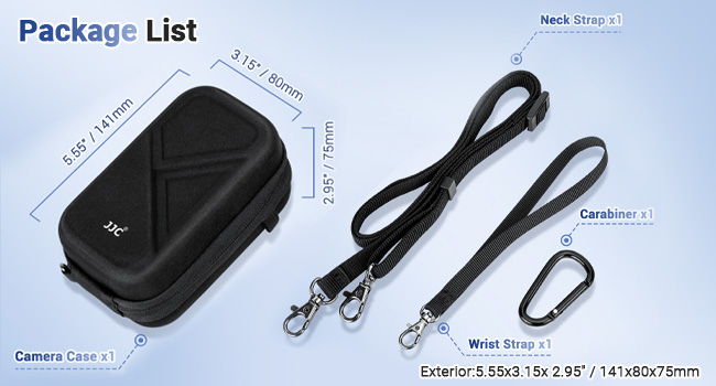 Amazon.com : Hard Belt Camera Travel Case with Shoulder Strap