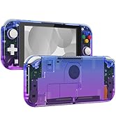 Amazon.com: eXtremeRate Clear Atomic Purple DIY Replacement Shell