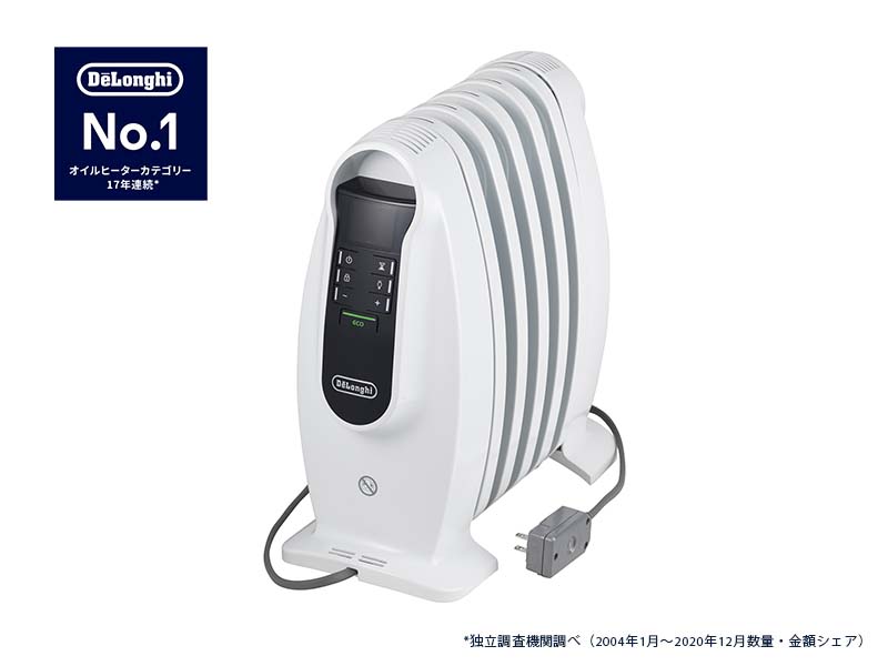 Amazon | De'Longhi (デロンギ) ミニオイルヒーター NJ0505E 小型軽量