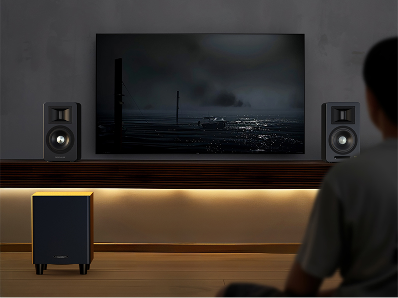 Amazon.co.jp: Airpulse SW8 サブウーファー 160W出力 パワードサブ