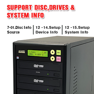 Amazon.com: ACARD TECHNOLOGY 1 to 3 24X Burner CD DVD Duplicator