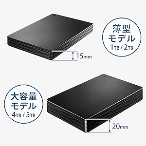 Amazon.co.jp: IODATA ポータブルHDD 5TB USB 3.1 Gen1/バスパワー/PC