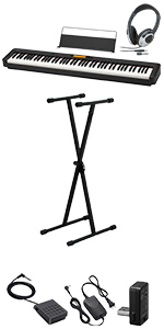 Amazon | CASIO CDP-S300 電子ピアノ 88鍵盤 ヘッドホン・Xスタンド