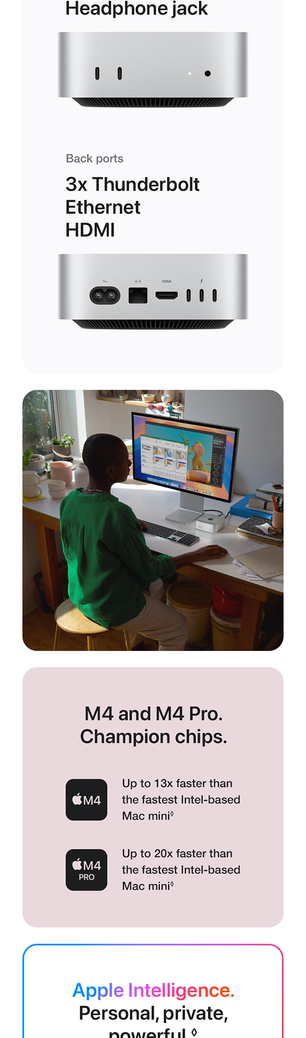 Amazon.com: Apple 2024 Mac mini Desktop Computer with M4 Pro chip
