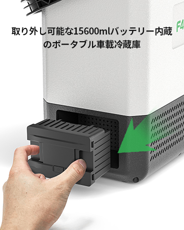 Amazon.co.jp: F40C4TMP ポータブル冷蔵庫 車載冷蔵庫 8L バッテリー1