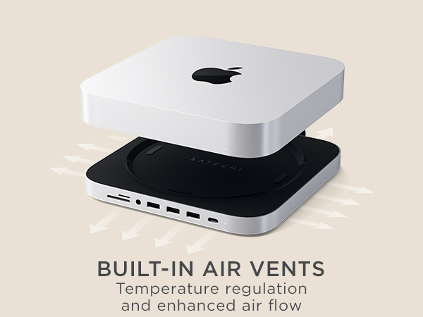 Satechi Hub USB C, suporte e hub de alumínio tipo C, porta de