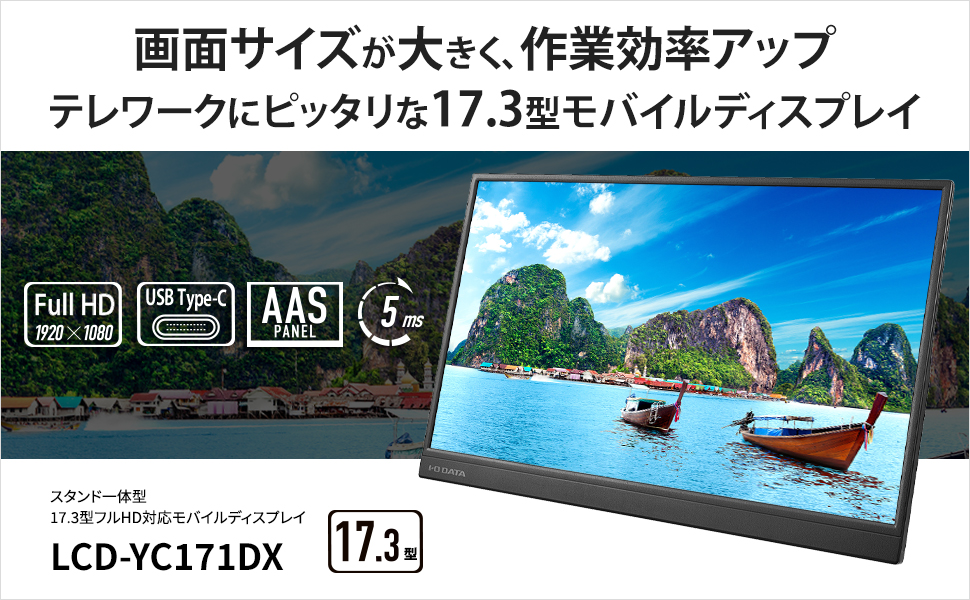 Amazon.co.jp: LCD-YC171DX LCD-YC171DX [モバイルディスプレイ 17.3型