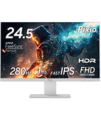 Amazon.co.jp: Pixio PX259 Prime White ゲーミングモニター 24.5