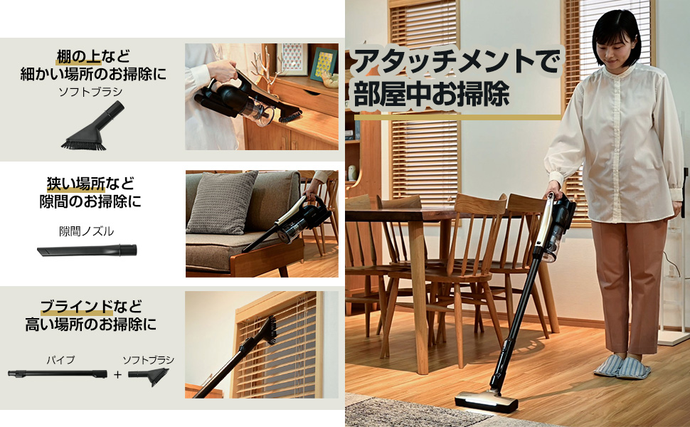 Amazon | Orage RR11 ゴールド コードレス掃除機 2026年モデル