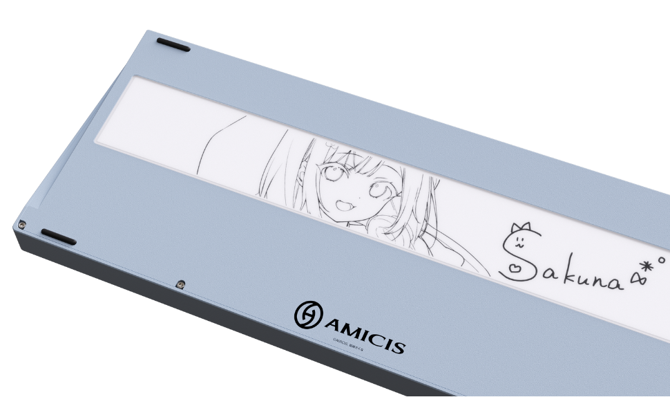 Amazon | 【公式】【結城さくな×AMICIS】ゲーミングキーボード 80HE