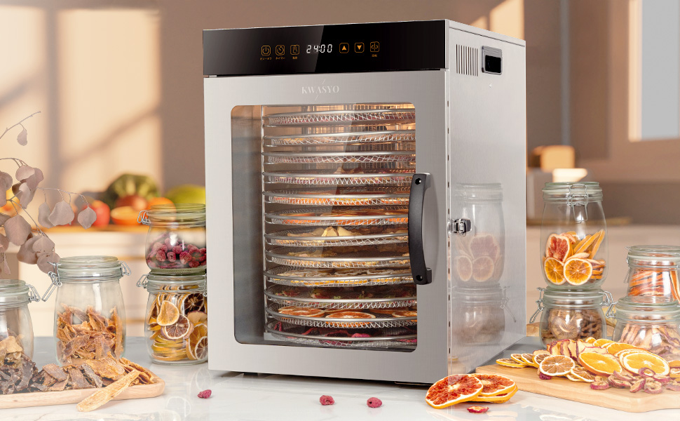 Amazon.co.jp: Kwasyo 12段回転式フードドライヤー 食品乾燥機 1000W