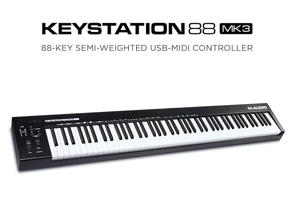 Amazon.com: M-AUDIO Keystation 61 MK3 - Synth Action 61 Key USB