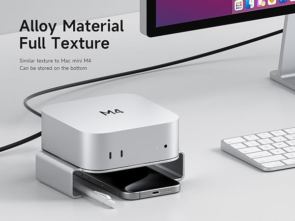 Amazon.com: Hagibis Mac mini M4 Stand Aluminum Alloy Mount for Mac