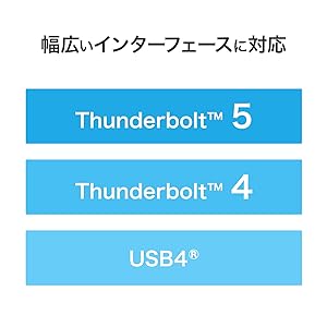 Amazon | IODATA SSD 4TB Thunderbolt5 Type-C (Read 約6,000MB/s
