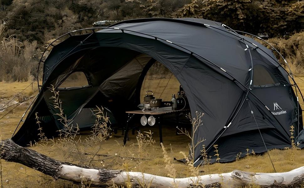 M MOUNTAINHIKER シェードテント 4mx4m (カーキ) Amazon | M
