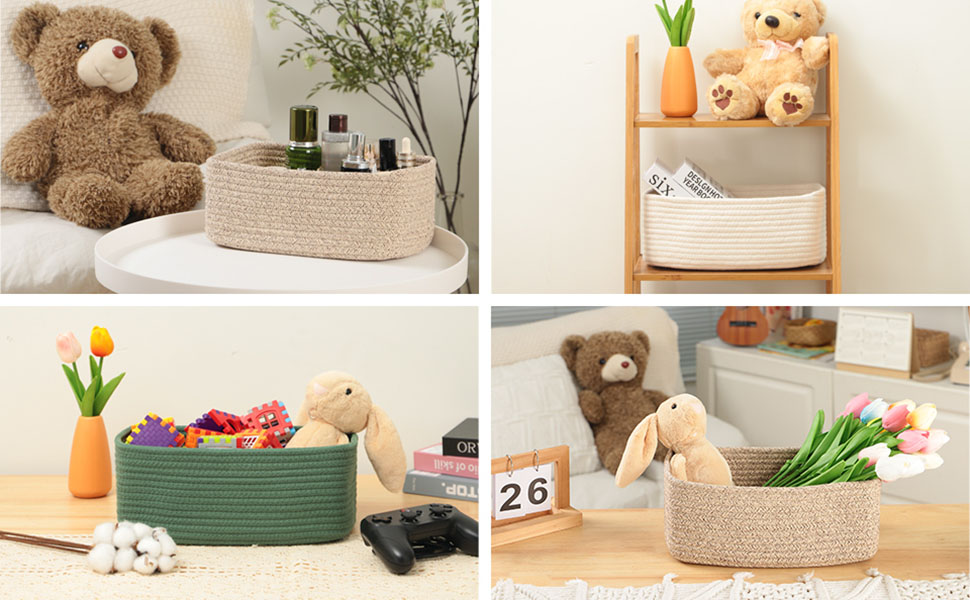 Amazon.com: MiniArk Small Storage Baskets for Organizing | Closet