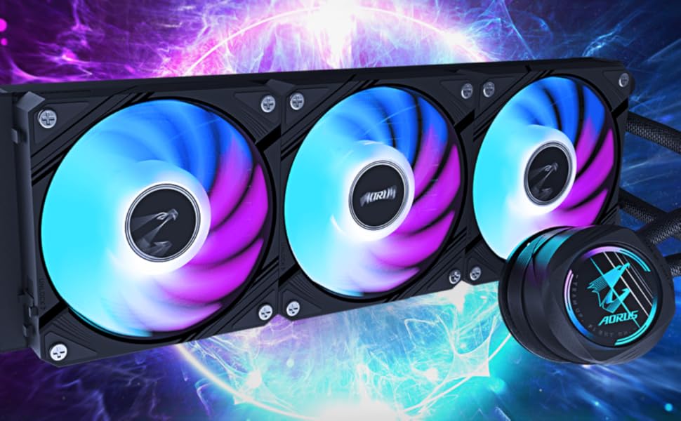 Amazon.co.jp: AORUS WATERFORCE II 360 液体CPUクーラー、3x120mm低