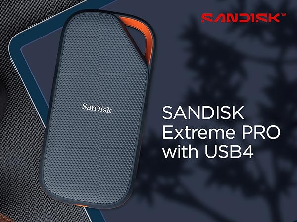 Amazon.com: 4TB SanDisk Extreme PRO Portable SSD with USB4, Up to