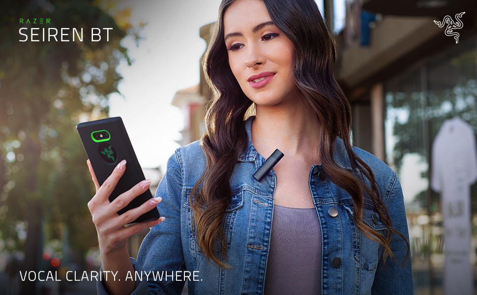 Amazon.co.jp: Razer Seiren BT ワイヤレスマイク クリップ型