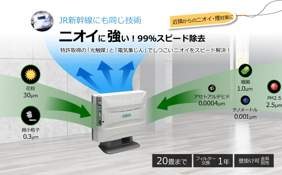 Amazon.co.jp: バイオミクロン BM-H101A | 強力脱臭 業務用 空気清浄機