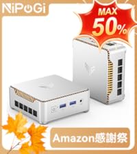 Amazon.co.jp: 【コスパ最強・N150より速い】 NiPoGi ミニpc N95 16GB+