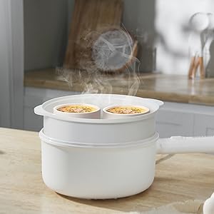 Amazon | 電気鍋 一人用 フライパン コンロ不要 鍋 片手鍋 23cm 自動