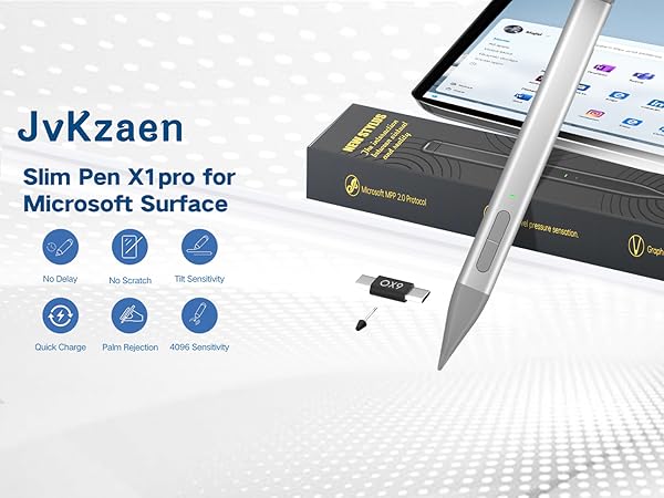 Amazon.com: Slim Pen 2 for Microsoft Surface with 4096 Pressure