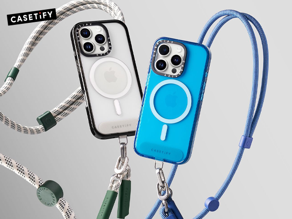 Amazon.com: CASETiFY 8mm Rope Cross Body Strap with Card - Heather