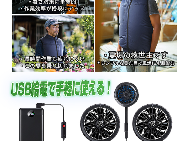 Amazon.co.jp: [NQG] 冷却ベスト 革新のペルチェ冷却＆デュアルファン