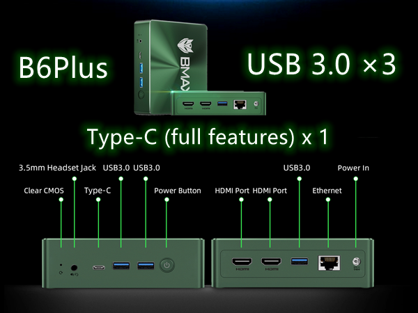 Amazon.com: Bmax Mini PC B6 Pro Intel i5-1030NG7 (up to 3.5Ghz 4C