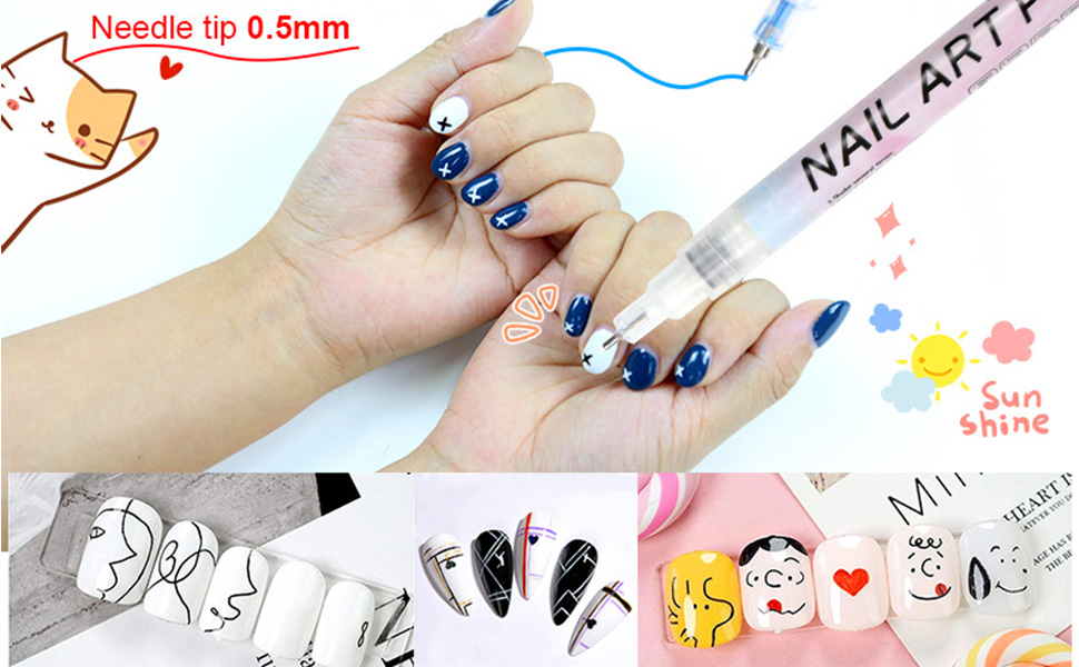 Amazon | YAYAMIYA ジェルネイル ドットペン 12色 0.5mm/0.7mm ネイル