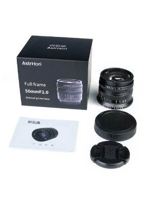 Amazon.co.jp: AstrHori 50mm F2.0 Xマウント ブラック 標準レンズ
