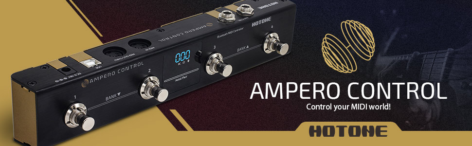 Amazon.com: HOTONE MIDI Foot Controller Pedal Bluetooth Ampero
