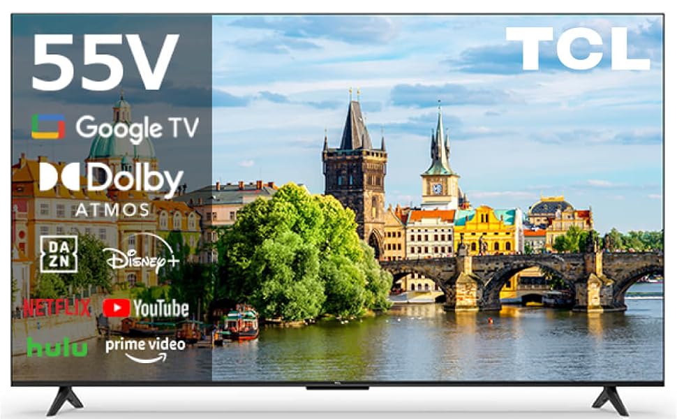 Amazon | TCL テレビ 55型 55インチ スマートテレビ Google TV W