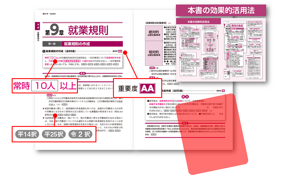 動画付】2025年版 出る順社労士 必修基本書【2分冊セパレート・赤