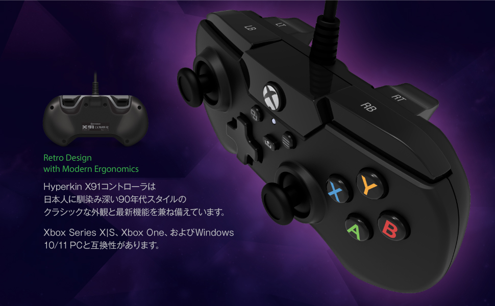 Amazon.co.jp: X91 有線コントローラー Black Xbox Series X|S,Xbox