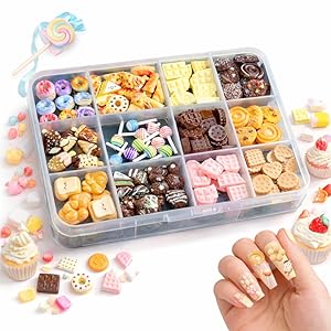 Amazon | 【快適良品スヤスワ】ネイルパーツ スイーツ お菓子 大量 90