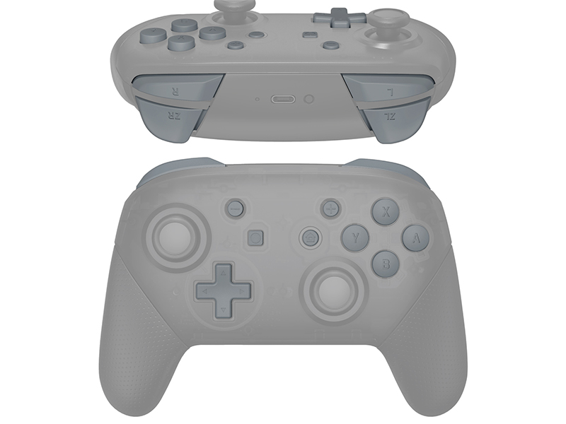 Amazon.com: eXtremeRate New Hope Gray Repair ABXY D-pad ZR ZL L R