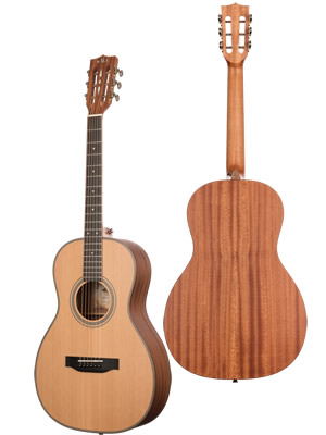 Amazon | KALA カラ アコースティックギター Solid Cedar Top Parlor