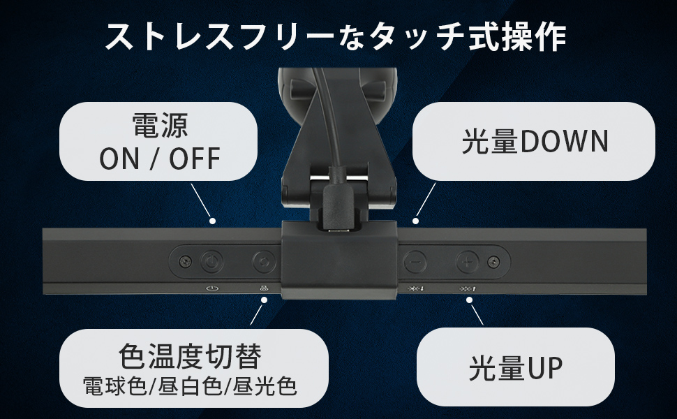Amazon.co.jp: WESTBERRY モニターライト デスク作業のオトモ 40cm USB