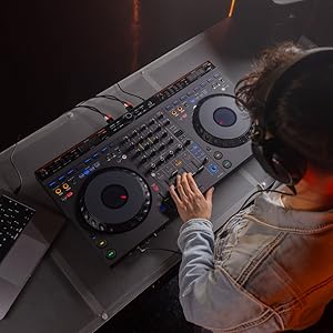 Amazon.com: DDJ-GRV6 4-Channel DJ Controller with Pioneer HDJ-X5-S