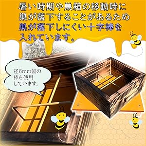 Amazon.co.jp: 日本蜜蜂 日本みつばち 日本ミツバチ 巣箱 重箱式 (3段