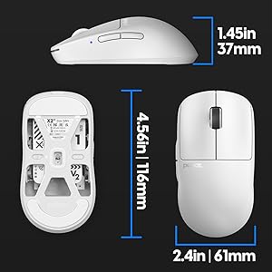 Pulsar Gaming Gears X2V2 mini Wireless Gaming Mouse, Ultra