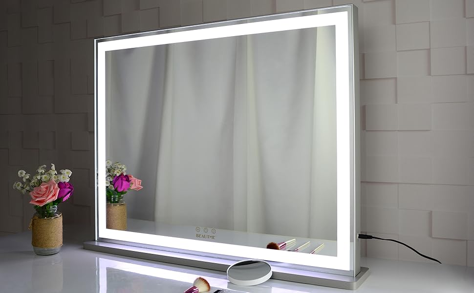 Amazon.co.jp: BEAUTME 化粧鏡 女優ミラー 卓上/壁掛け両用 ハリウッド