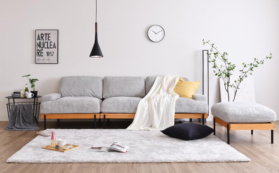 Amazon｜VENTOTA 1人掛けソファ ユニットソファ ソファ フェザー 羽毛