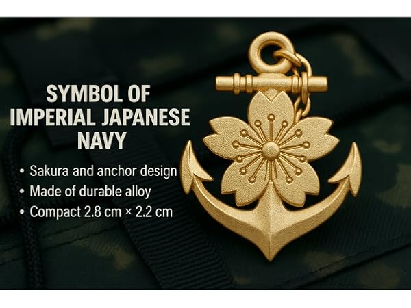 Amazon.co.jp: Don Flyee ピンバッジ 大日本帝国 海軍 桜錨 デザイン