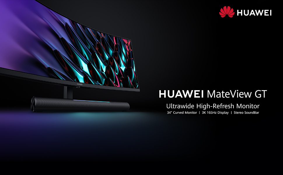 Huawei Mateview Gt 34'' Ultrawide Curved Gaming Monitor, 165Hz, 21