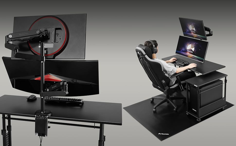 Amazon.co.jp: Bauhutte (バウヒュッテ) ロング モニターアーム GS