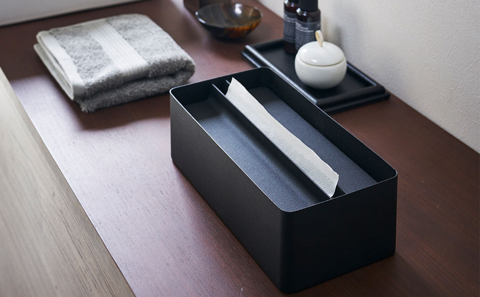 Amazon.co.jp: 山崎実業(Yamazaki) 蓋付き ペーパータオルケース