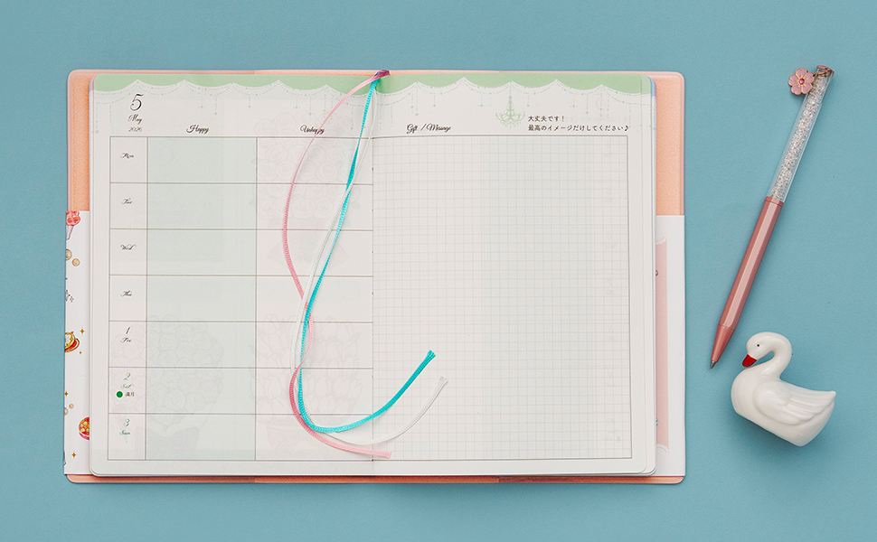 Amazon.co.jp: お姫さま手帳2026 ジュエルピンク 1月始まり B6